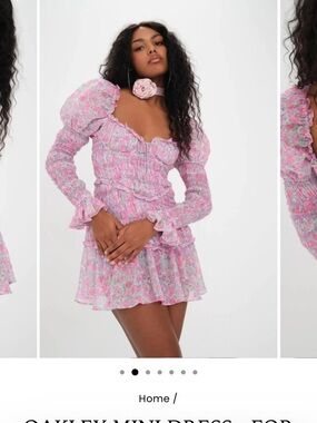 NWT: OAKLEY MINI DRESS - FOR LOVE & LEMONS